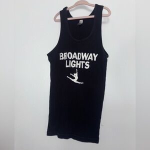 American Apparel Tank 'Broadway Lights' *size is large looks small